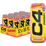 C4 Original Energy Bebida Pack 12 Latas Strawberry Starburst