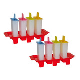 Heladito Colombraro X 2 Packs (8 Moldes Mas Bases)