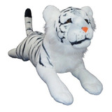 Peluche Tigre Blanco Grande 103 Cm Art 8057 Loonytoys