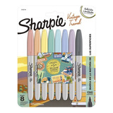 Marcadores Sharpie Vintage Travel X 8 Colores + 5 Stickers