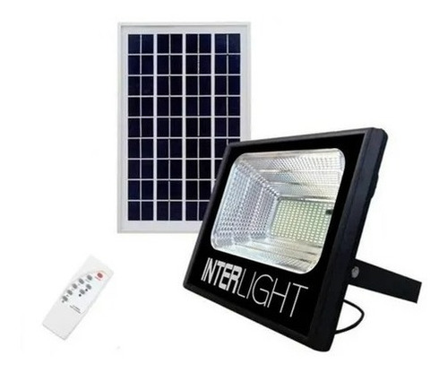 Foco Proyector Lampara Led 40w Carga Panel Solar Con Control