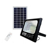 Foco Proyector Lampara Led 40w Carga Panel Solar Con Control