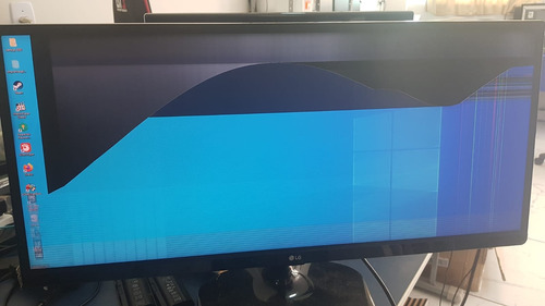 Monitor Gamer LG Ultrawide 25um58 Led 25 Tela Quebrada