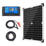 Kit De Panel Solar 20w 12v Monocristalino, Mantenedor D...