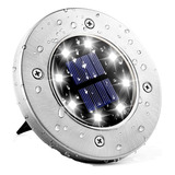 Reflector Led Solar Con Estaca Farol Empotrable De Exterior