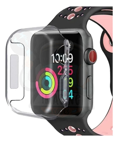 Capa Acrílica 360 Compatível Com Applewatch 1 2 3 4 5 6 Se