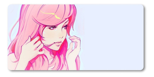 Mousepad Xl 58x30cm Cod.344 Chica Anime Rosa Dibujo