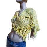 Sweater Capa Tejido Artesanal Exclusivo Crochet T U  