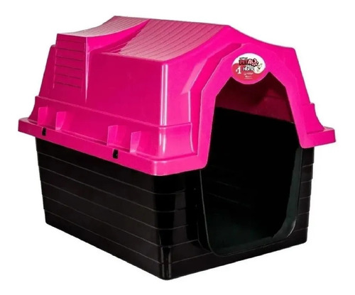 Casa Casinha De Cachorro Cães Raça Poodle Miniatura N4 Rosa