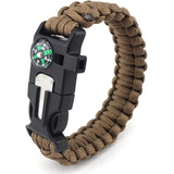 Pulsera Paracord Treking Y Escalada Supervivencia 5 En 1 Coy