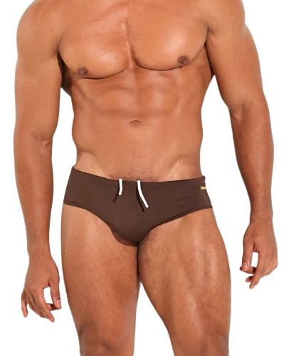 Square Swimwear Bañador Hombre Cafe Lycra Blokes