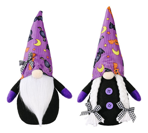 2 Peças De Decoração Natalina Halloween Gnome  Tomte Plu Fe