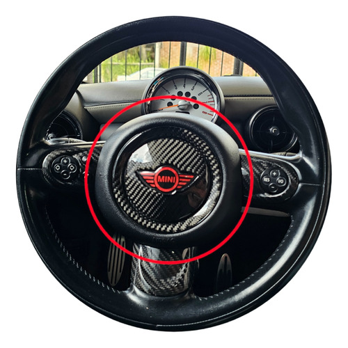 Centro Volante De Fibra De Carbono Mini Cooper 2007 Al 2013