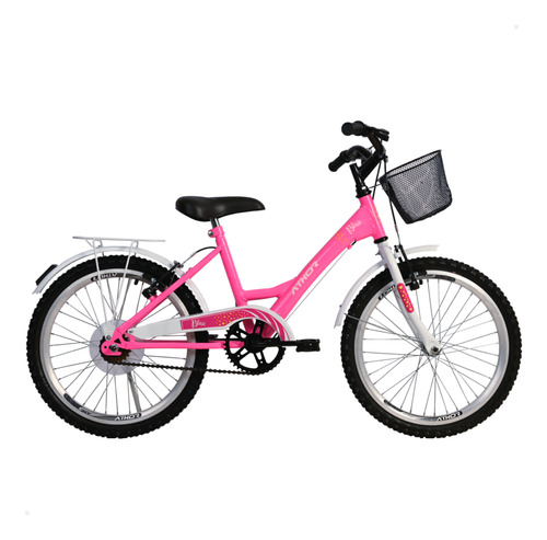 Bicicleta Feminina Aro 20 Sem Macha C/cesto Cor Rosa