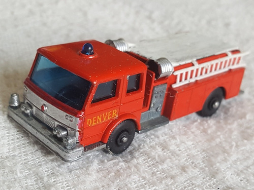 Fire Pumper Truck, Matchbox Lesney, Inglaterra 60s, Con Susp