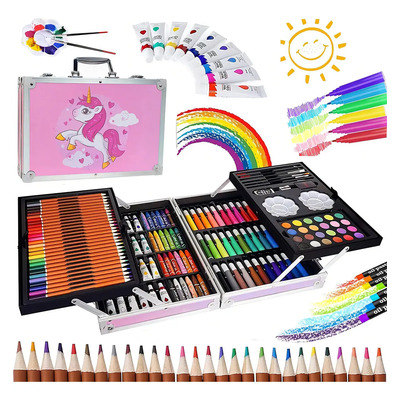 Kit de Dibujo Profesional 145 Piezas Marcadores Doble Punta Lavables | MercadoLibre