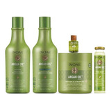 Kit Inoar Argan Oil System Sh + Cond + Máscara + Óleo+ampola