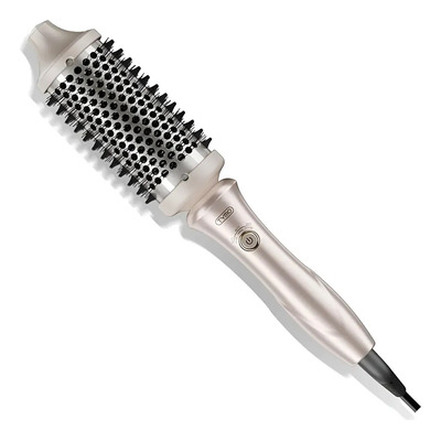 Cepillo Alaciador Electrico Redondo Para Cabello Tymo Stylux Plateado | Meses sin interés