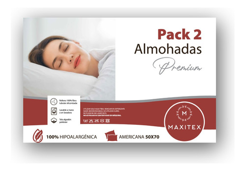 Pack De Almohadas Maxitex (2 Unidades)