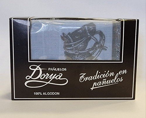 Pañuelo De Mano 100% Algodon 43x43cm Pack X6 Caja Dorya