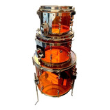 Bateria De Acrilico Naranja Modelo Unico Emmeth Drums 