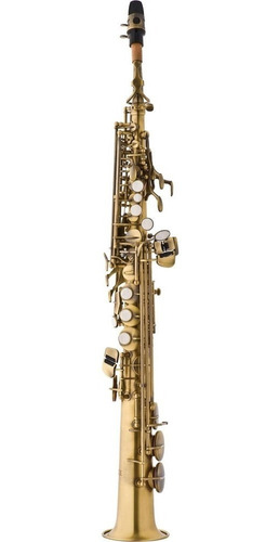 Sax Soprano Eagle Sp502 Vg Envelhecido + Estojo + Acessórios