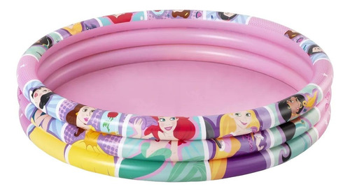 Piscina Inflável Redonda 140l Para Crianças Princesas Disney