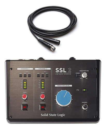 Interfaz De Audio Usb Ssl2 Solid State Logic Cable De M...