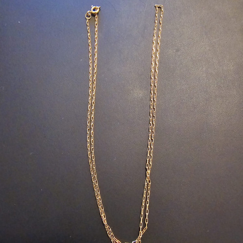 Cadena Oro 18k 50cm Eslabon Redondo Hombre O Mujer 2,7 Grs