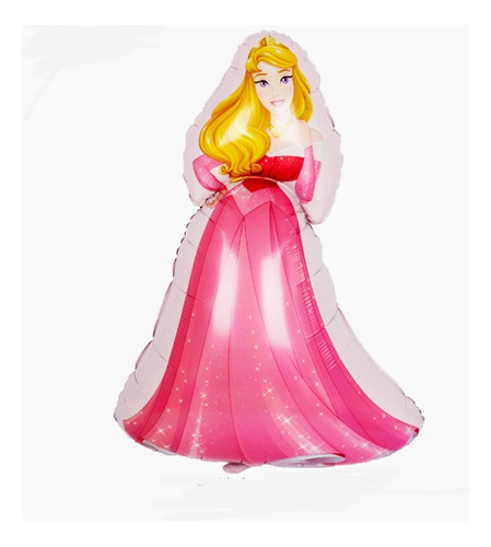 Pack 5 Globos Metalizados Princesa Aurora Chico 35cm