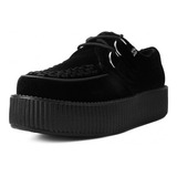 Creepers Gamuza Negro Tuk V9492 100% Piel Rockabilly Greaser