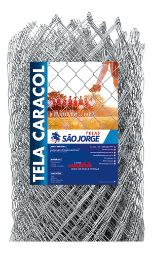 Tela Caracol Galvanizada 2 1/2 Fio 16 Rl 25x0,60m São Jorge