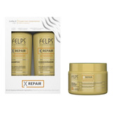 Kit X Repair Felps Shampoo + Condicionador 250ml + Masc 300g