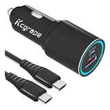 Cargador Y Cable De Coche Rápido Usb C Pd 30 W Y Quick Charg