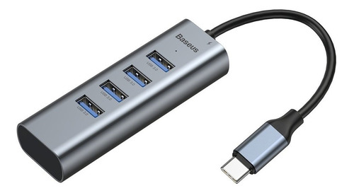 Hub X 4 Usb 3.0 + Usb Pd 60w Baseus Para Macbook / Surface