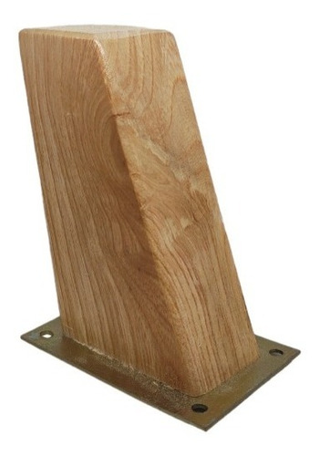 Patas De Madera 10cm Para Muebles - Cuadrada Diagonal X4 Und