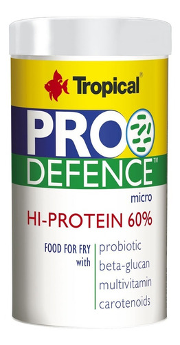 Alimento Tropical Pro Defence  Hi Protein 60g Crias Alevines