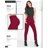 Pantalon Casual/formal Dama Color Vino Cklass 980-61