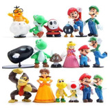 Jahneh Juego De 18 Figuras De Acción De Mario Bros Super M.