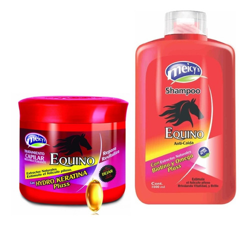 Kit: Shampo + Tratamiento Equino Anticaid - L a $88