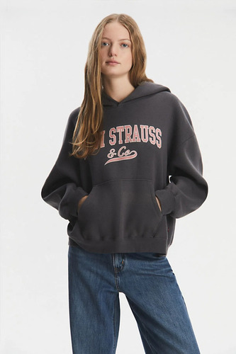 Buzo De Mujer Levis Graphic Standard Hoodie Gris