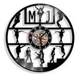 Reloj De Pared Elaborado En Disco Lp Michael Jackson Ref.03