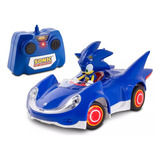 Carro A Control Remoto Sonic & Sega All-stars Racing Rc Nkok Color Azul