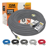 Cabo De Rede Cat6 Furukawa Sohoplus 100% Cobre 15m Crimpado