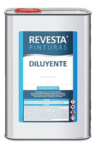 Diluyente Industrial 4990 1 Litro Revesta 135511 Pintumm