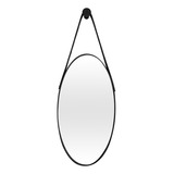 Espelho Oval De Parede 21x35cm Para Escritório Quarto Sala