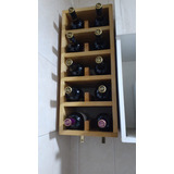 Cava De Vino Mural Compacta 10 Botellas Madera Natural