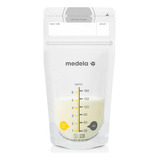 Sacos De Armazenamento De Leite Materno Medela 6 Onças/180 Ml 25 Unidades