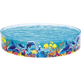 Pileta Pez Payaso Rígida Pvc 182 X 38 Cm 749 L Bestway Cuota