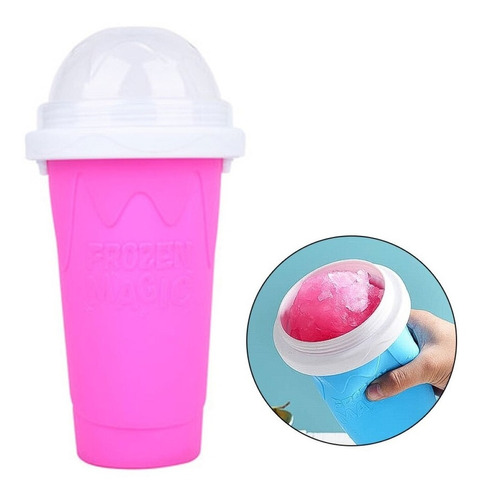 Copo Divertido Squeezy Faz Raspadinhas Smoothies Suco Manual